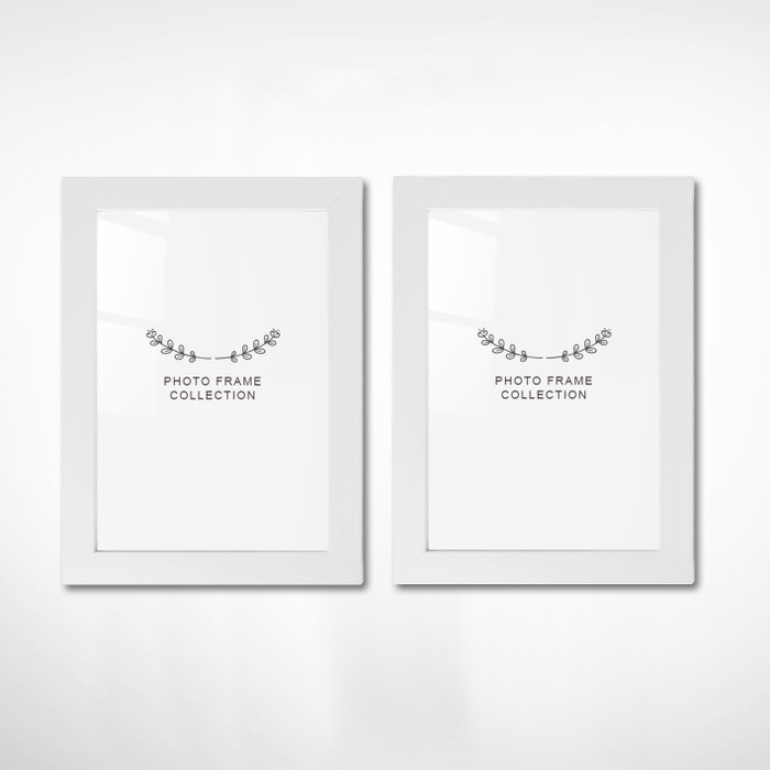 Aberto Design Pack de 2 Marcos de Fotos Blancos 15 x 21 cm